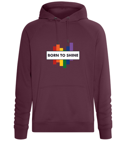 Born to Shine Design - Comfort unisex hoodie_BORDEAUX_front