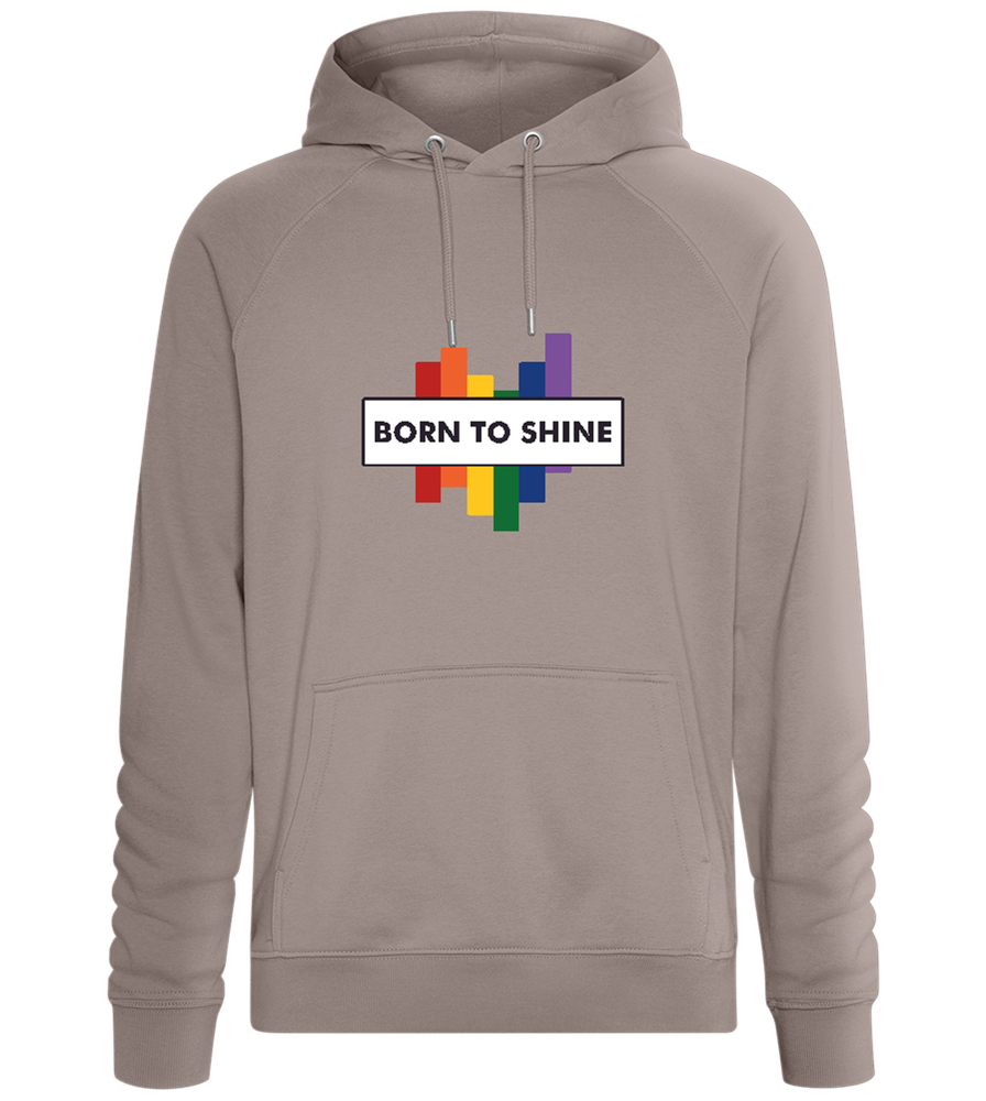 Born to Shine Design - Comfort unisex hoodie_CHARCOAL CHIN_front