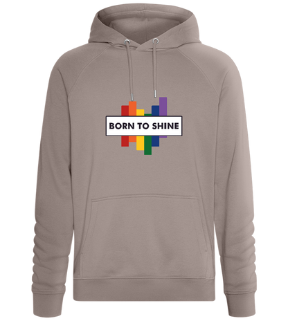 Born to Shine Design - Comfort unisex hoodie_CHARCOAL CHIN_front