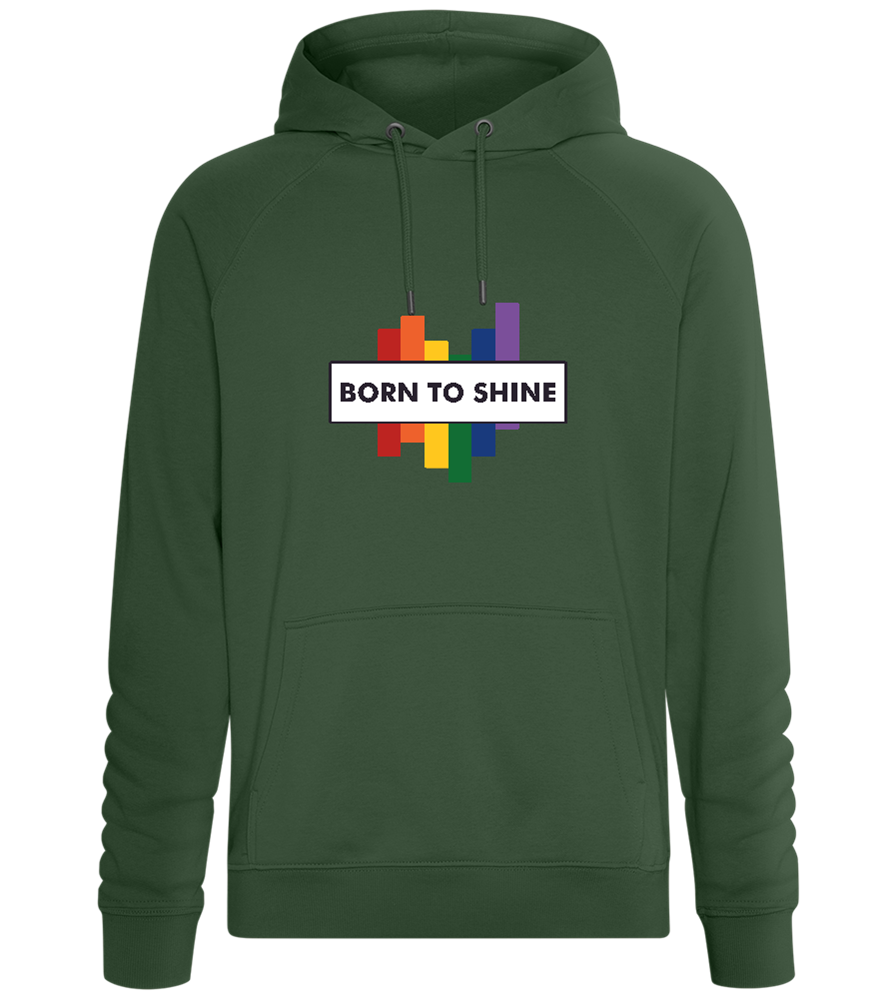 Born to Shine Design - Comfort unisex hoodie_GREEN BOTTLE_front