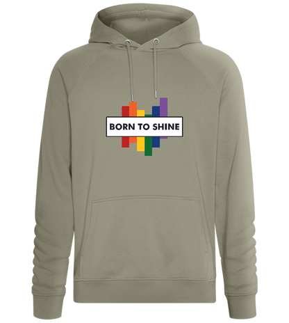 Born to Shine Design - Comfort unisex hoodie_KHAKI_front