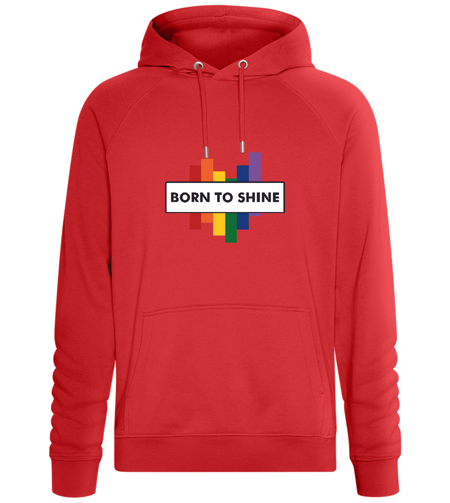 Born to Shine Design - Comfort unisex hoodie_RED_front