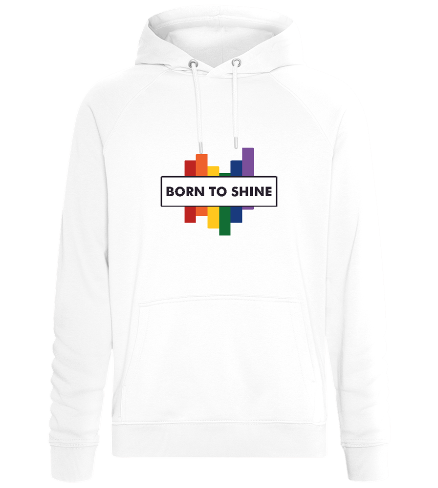 Born to Shine Design - Comfort unisex hoodie_WHITE_front