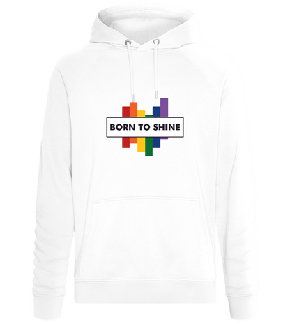 Born to Shine Design - Comfort unisex hoodie_WHITE_front