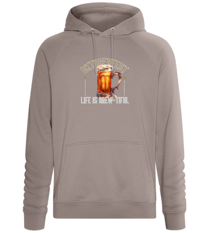 Life is Brew-tiful Design - Comfort unisex hoodie_CHARCOAL CHIN_front