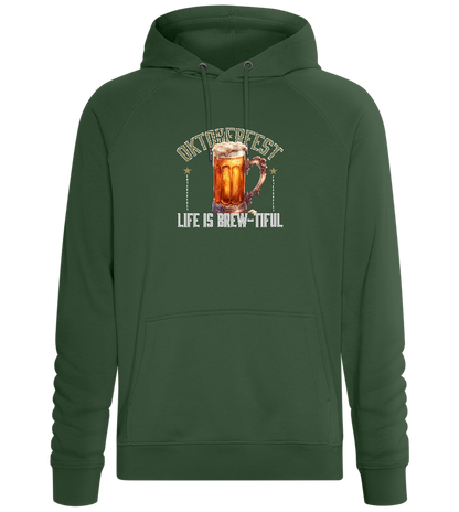 Life is Brew-tiful Design - Comfort unisex hoodie_GREEN BOTTLE_front