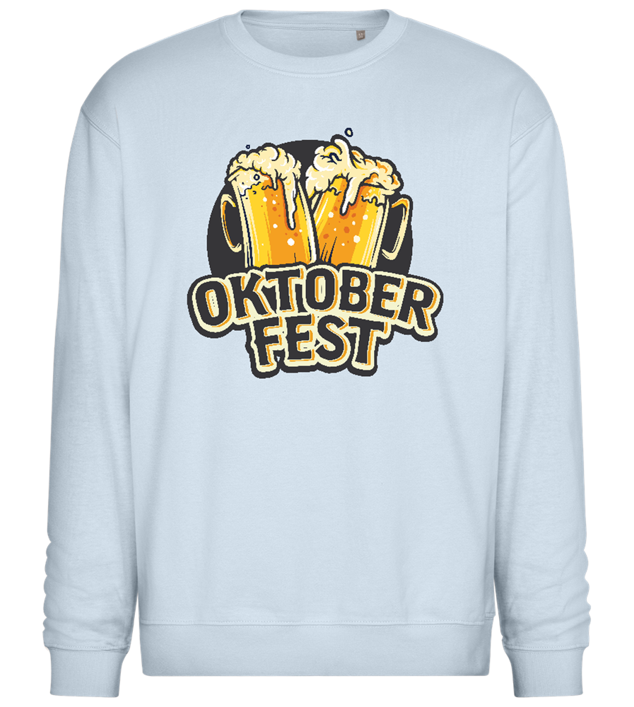 Oktoberfest Beers Prost Design - Comfort Essential Unisex Sweater_CREAMY BLUE_front