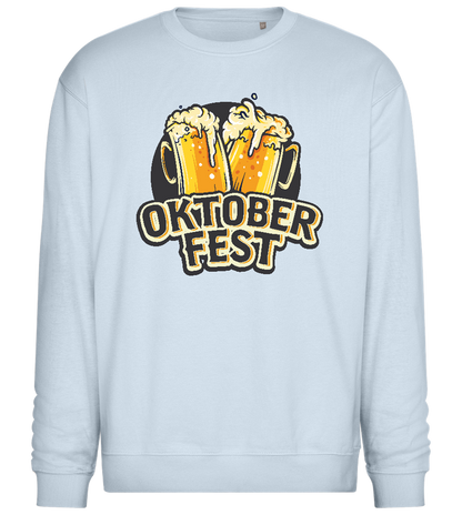 Oktoberfest Beers Prost Design - Comfort Essential Unisex Sweater_CREAMY BLUE_front