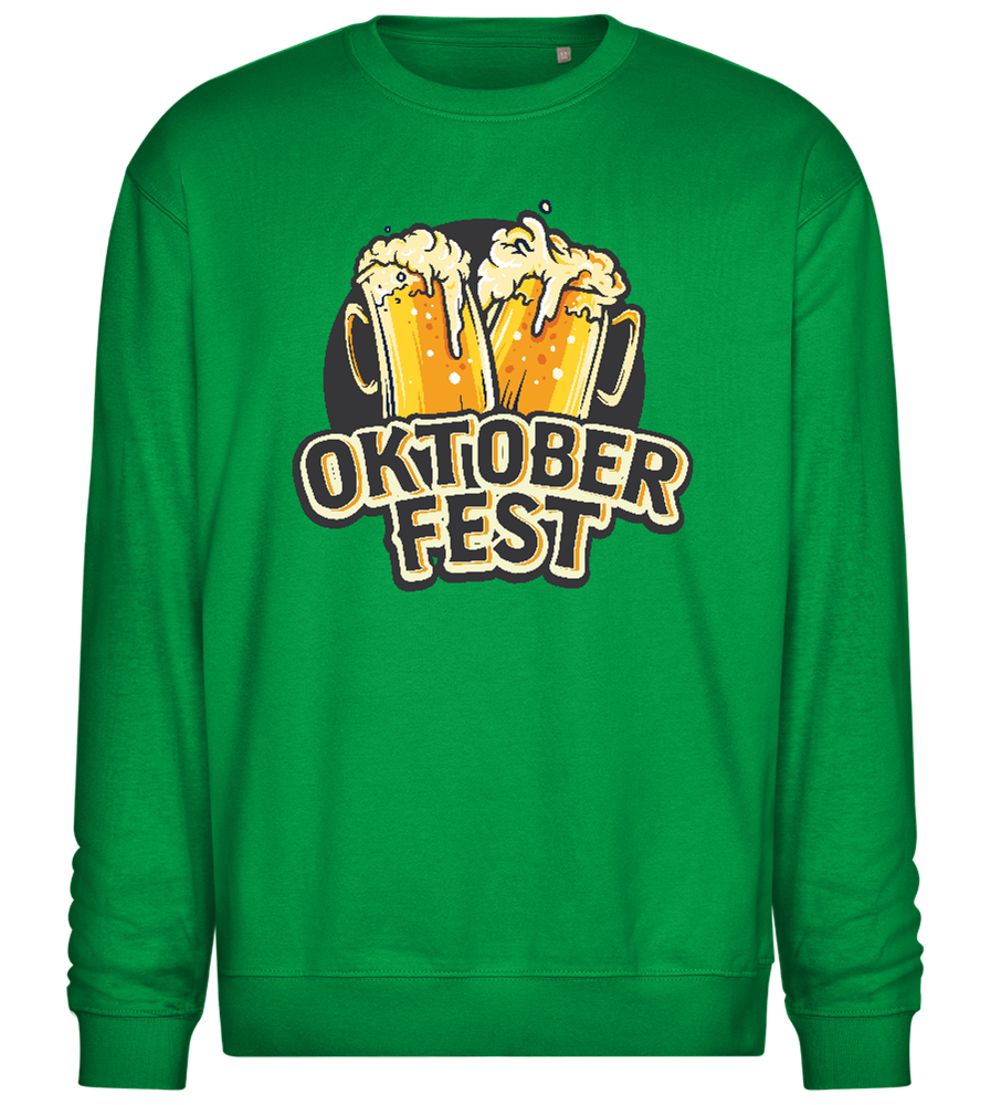 Oktoberfest Beers Prost Design - Comfort Essential Unisex Sweater_MEADOW GREEN_front