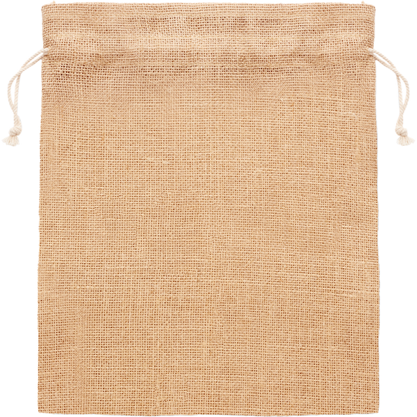 Small Jute Gift Bag 14x22cm_BEIGE_front