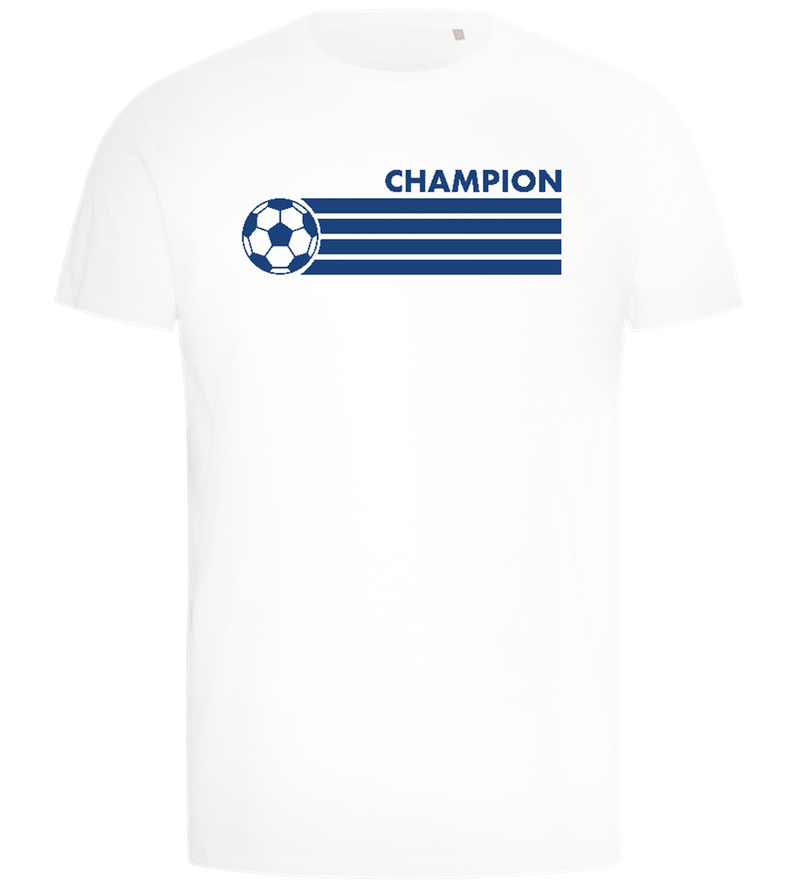 Soccer Champion Design - Comfort men's t-shirt_WHITE_front