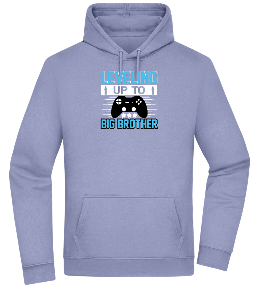 Leveling Up To Big Brother Design - Premium Essential Unisex Hoodie_BLUE_front