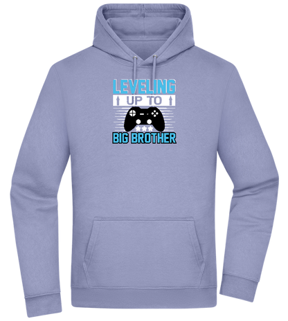 Leveling Up To Big Brother Design - Premium Essential Unisex Hoodie_BLUE_front