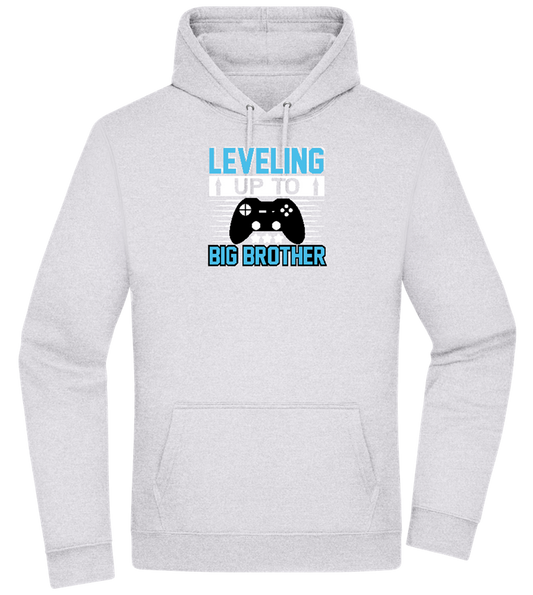 Leveling Up To Big Brother Design - Premium Essential Unisex Hoodie_ORION GREY II_front