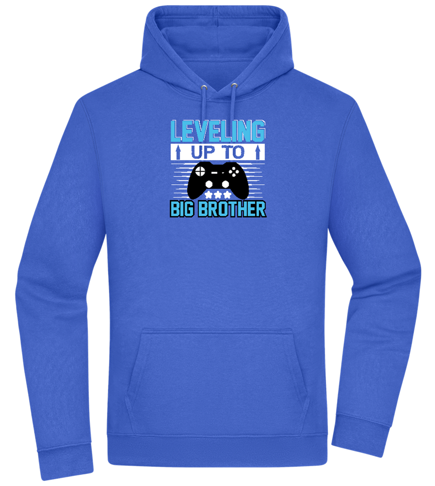 Leveling Up To Big Brother Design - Premium Essential Unisex Hoodie_ROYAL_front