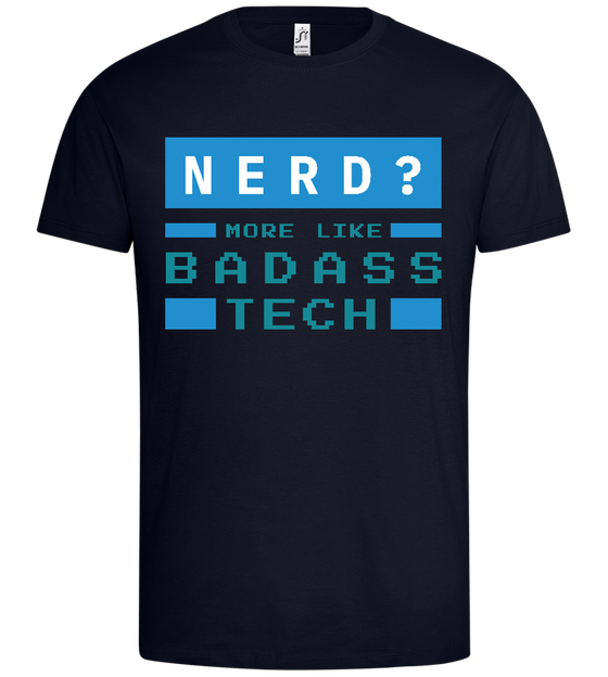 Badass Tech Design - Premium men's t-shirt_FRENCH NAVY_front