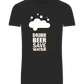 Drink Beer Save Water Beer Mug Design - Basic Unisex T-Shirt_DEEP BLACK_front