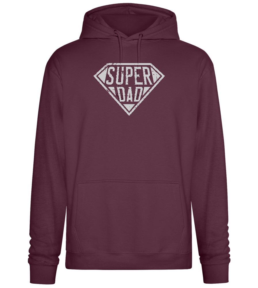 Super Dad 2 Design - Premium Essential Unisex Hoodie_BORDEAUX_front