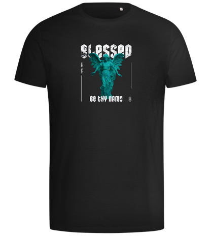 Blessed Angel Design - Comfort men's t-shirt_DEEP BLACK_front