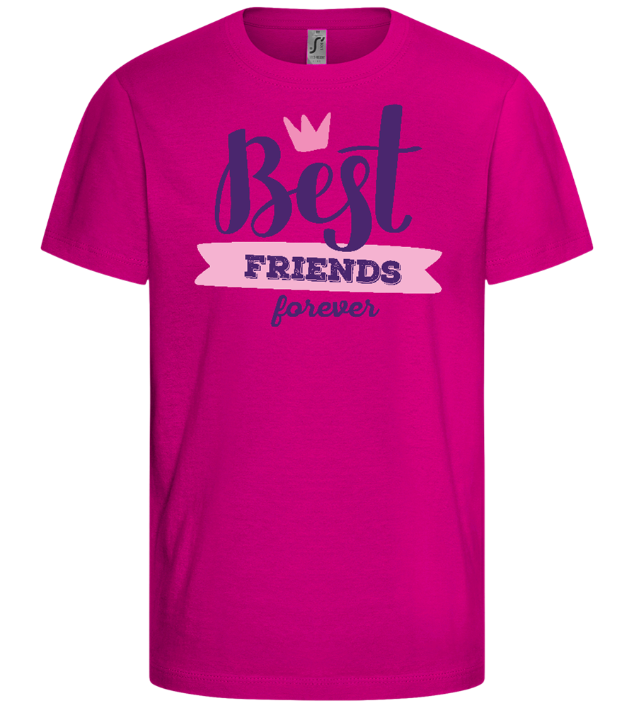 Best Friends Forever 1 Design - Comfort girls' t-shirt_FUCHSIA_front