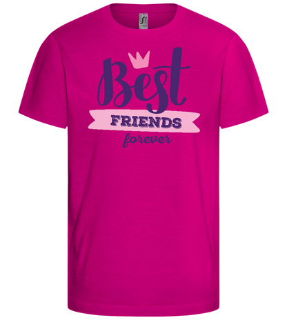 Best Friends Forever 1 Design - Comfort girls' t-shirt_FUCHSIA_front