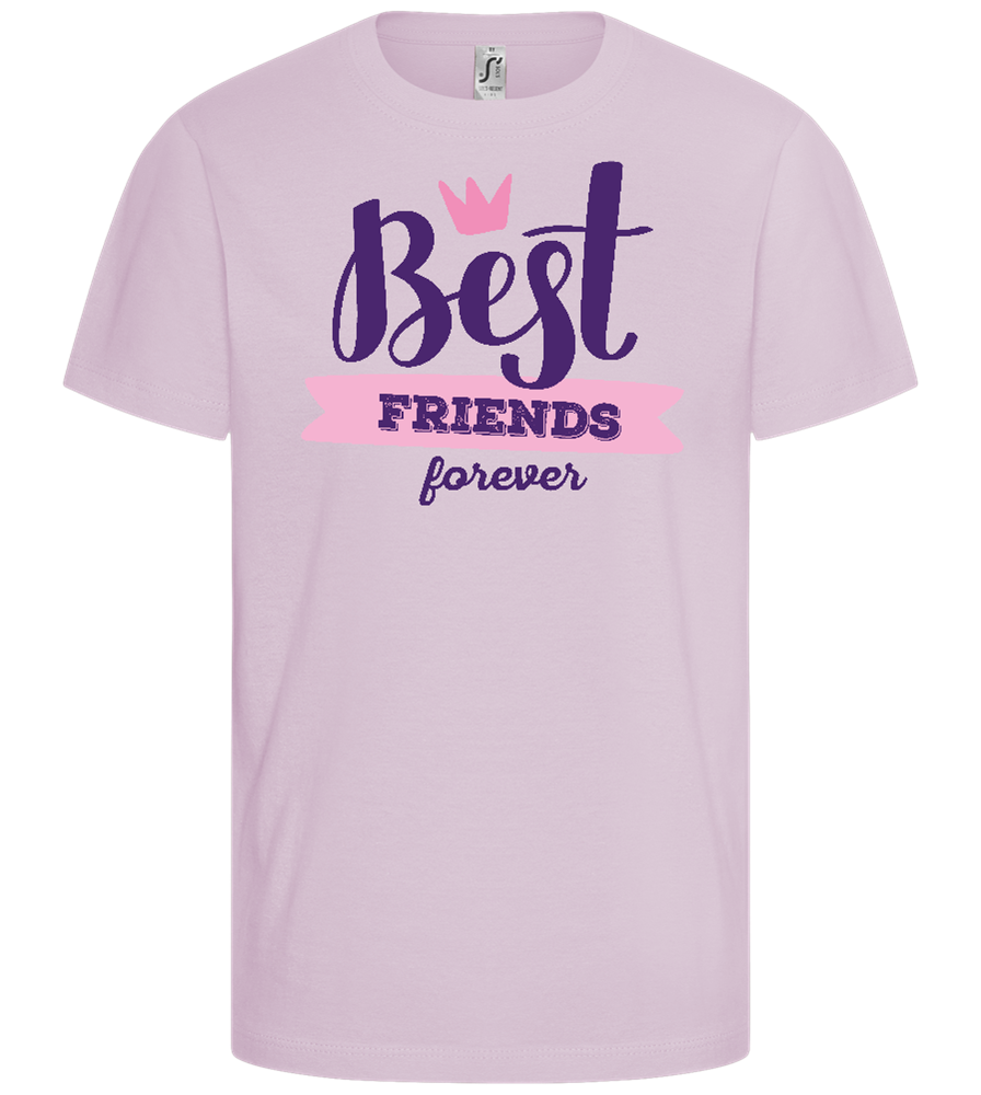 Best Friends Forever 1 Design - Comfort girls' t-shirt_MEDIUM PINK_front