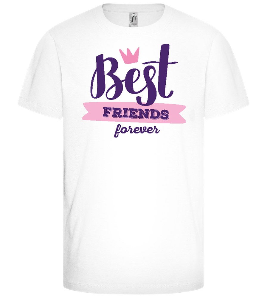 Best Friends Forever 1 Design - Comfort girls' t-shirt_WHITE_front