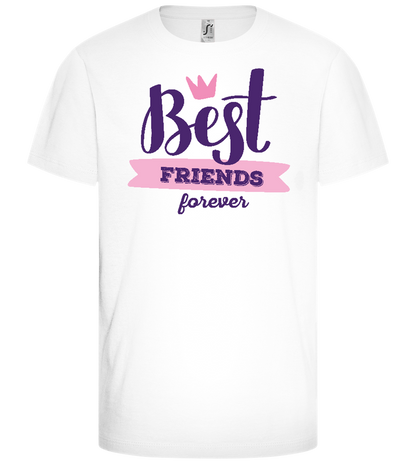 Best Friends Forever 1 Design - Comfort girls' t-shirt_WHITE_front