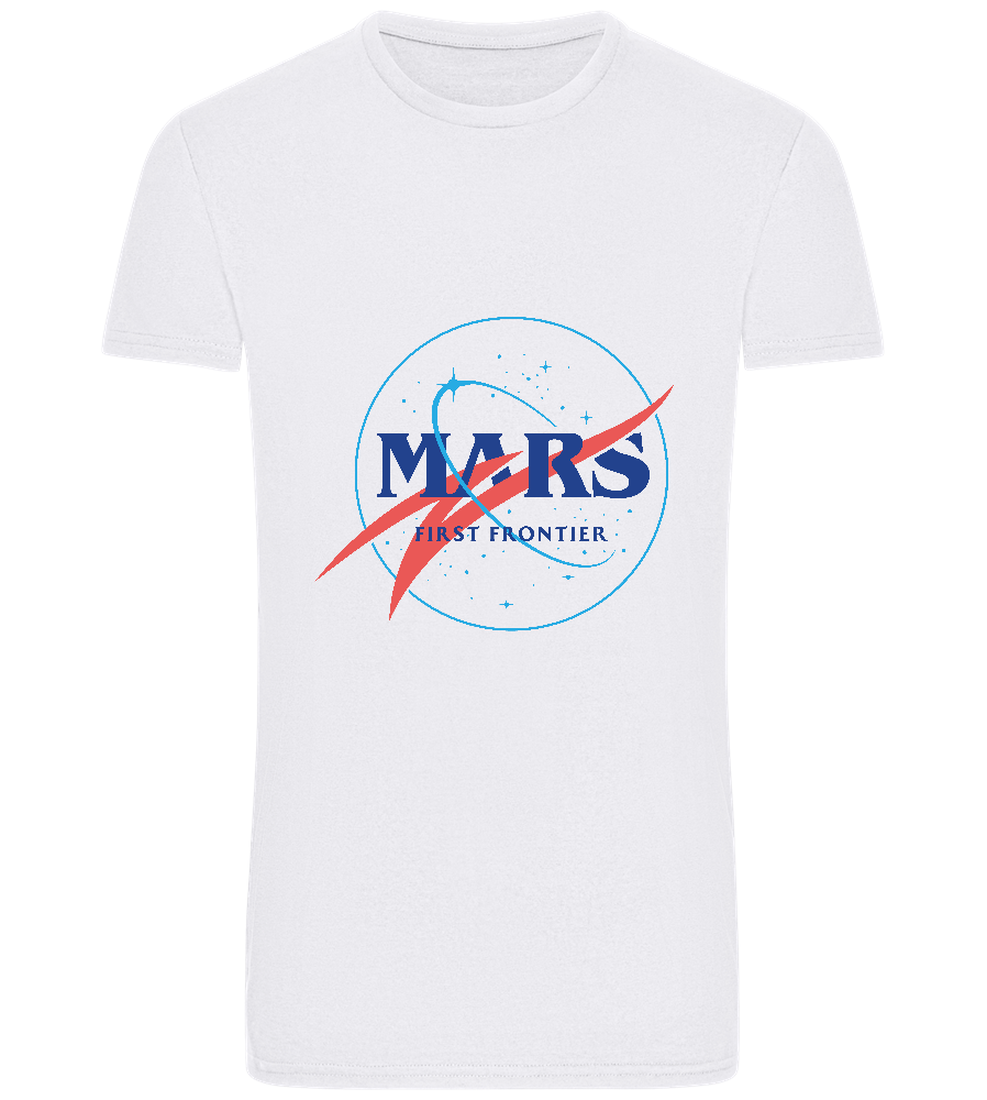Mars First Frontier Design - Basic Unisex T-Shirt_WHITE_front