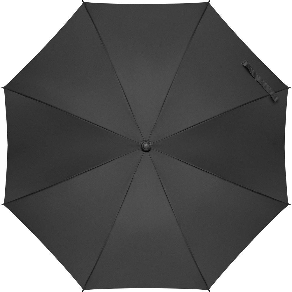 Chequered Inside Pattern Umbrella_BLACK_front