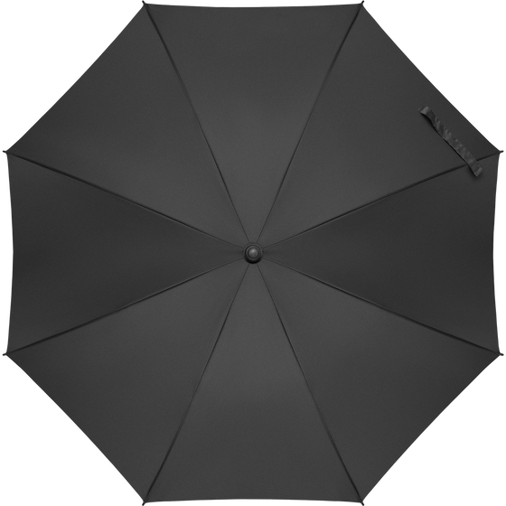 Chequered Inside Pattern Umbrella_BLACK_front