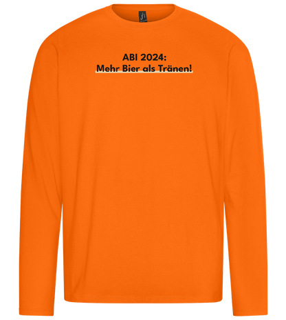 Mehr Bier Als Tränen Design - Premium men's long sleeve t-shirt_ORANGE_front