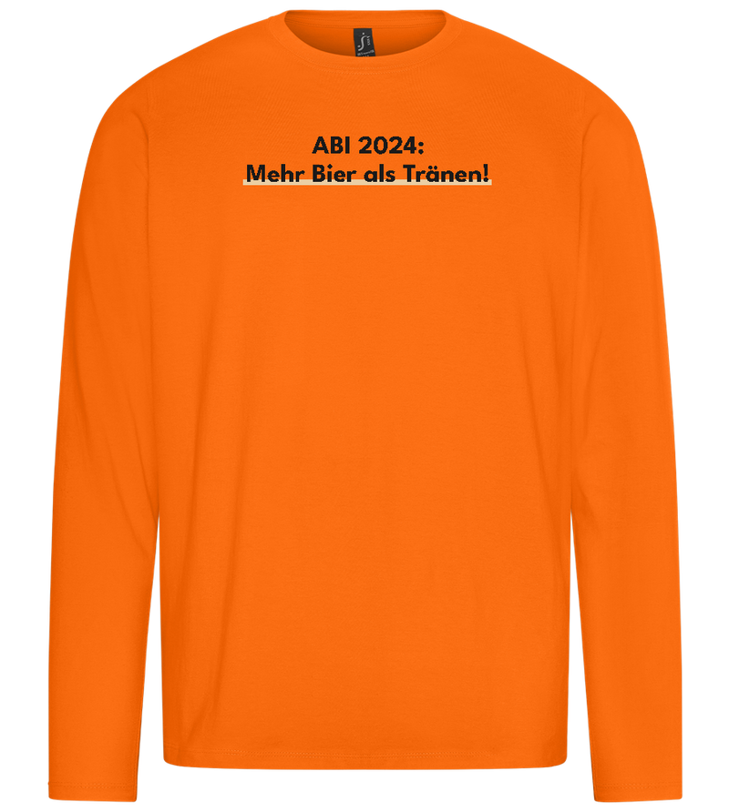 Mehr Bier Als Tränen Design - Premium men's long sleeve t-shirt_ORANGE_front