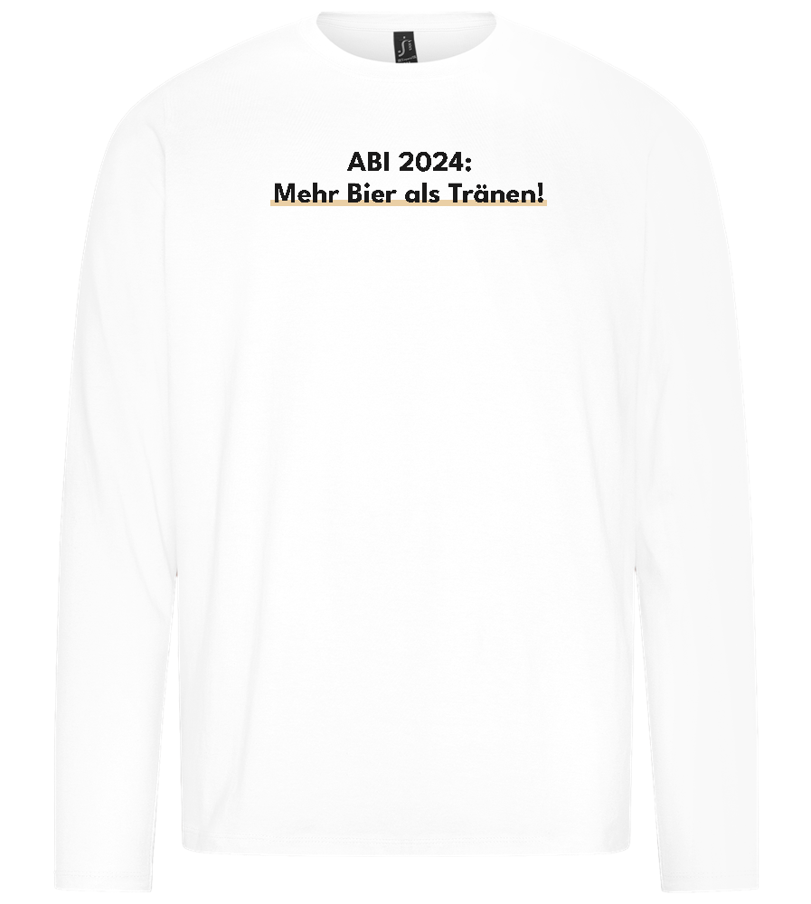 Mehr Bier Als Tränen Design - Premium men's long sleeve t-shirt_WHITE_front