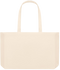 Basic large recycled beach tote bag_BEIGE_front