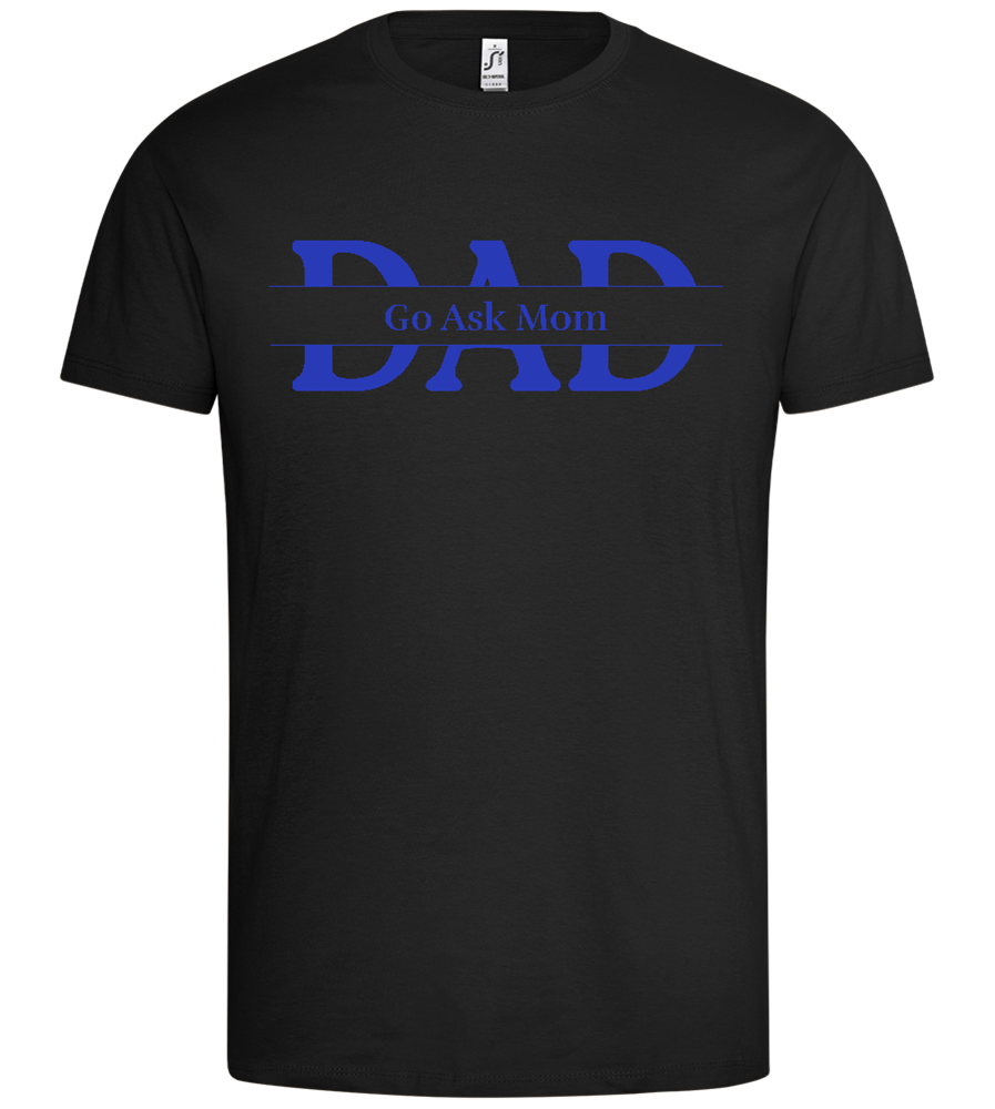 Classic Dad Response Design - Premium men's t-shirt_DEEP BLACK_front