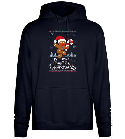 Gingerbread Man Design - Premium Essential Unisex Hoodie_FRENCH NAVY_front