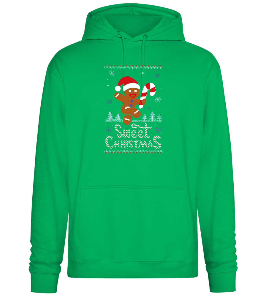 Gingerbread Man Design - Premium Essential Unisex Hoodie_SPRING GREEN_front