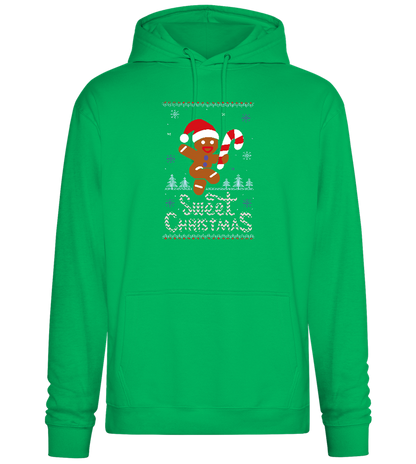 Gingerbread Man Design - Premium Essential Unisex Hoodie_SPRING GREEN_front