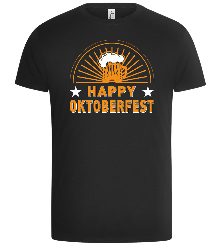 Happy Oktoberfest Beer Design - Basic Unisex T-Shirt_DEEP BLACK_front