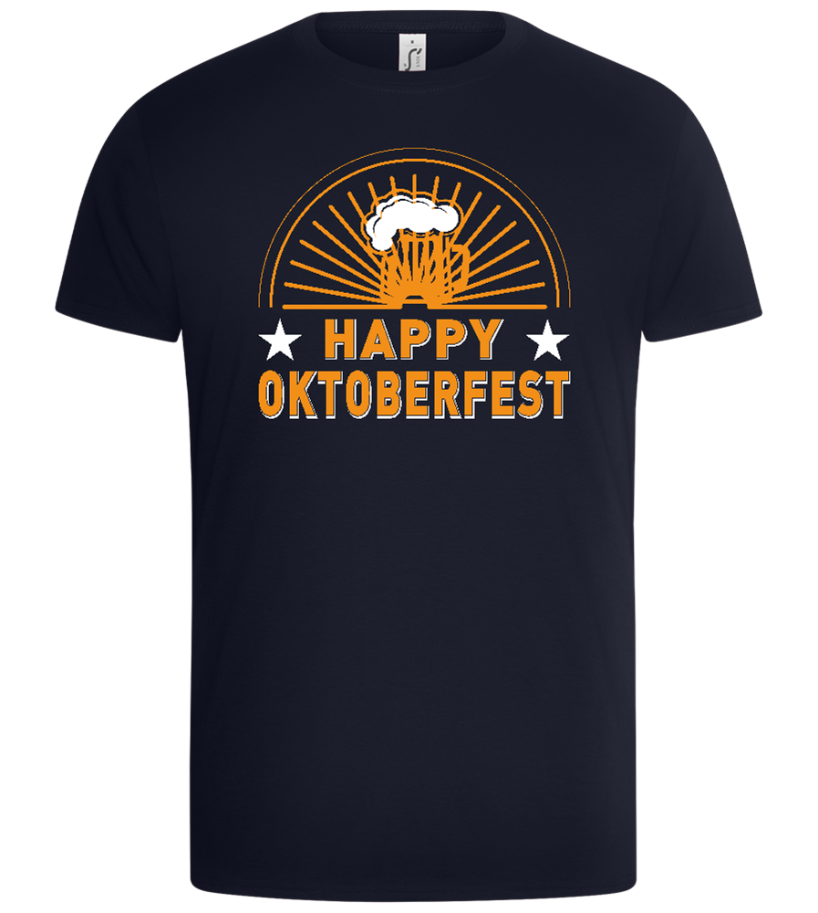 Happy Oktoberfest Beer Design - Basic Unisex T-Shirt_FRENCH NAVY_front