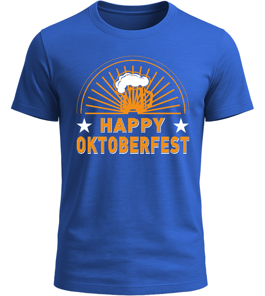 Happy Oktoberfest Beer Design - Basic Unisex T-Shirt_ROYAL_front
