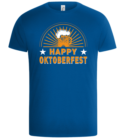 Happy Oktoberfest Beer Design - Basic Unisex T-Shirt_ROYAL_front