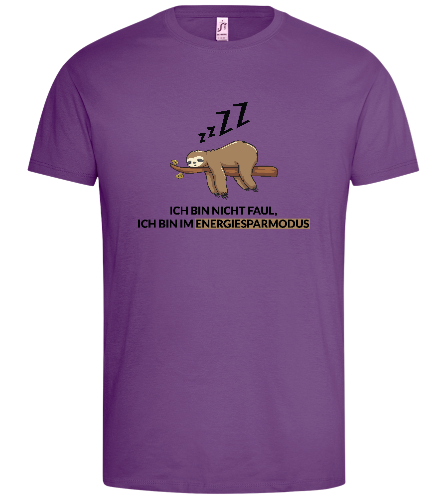 Energy Saving Mode Design - Premium men's t-shirt_LIGHT PURPLE_front