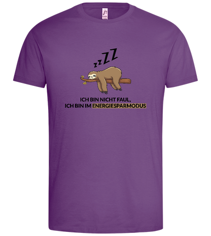 Energy Saving Mode Design - Premium men's t-shirt_LIGHT PURPLE_front