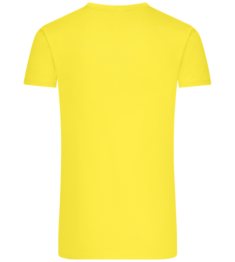 Energy Saving Mode Design - Premium men's t-shirt_LEMON_back