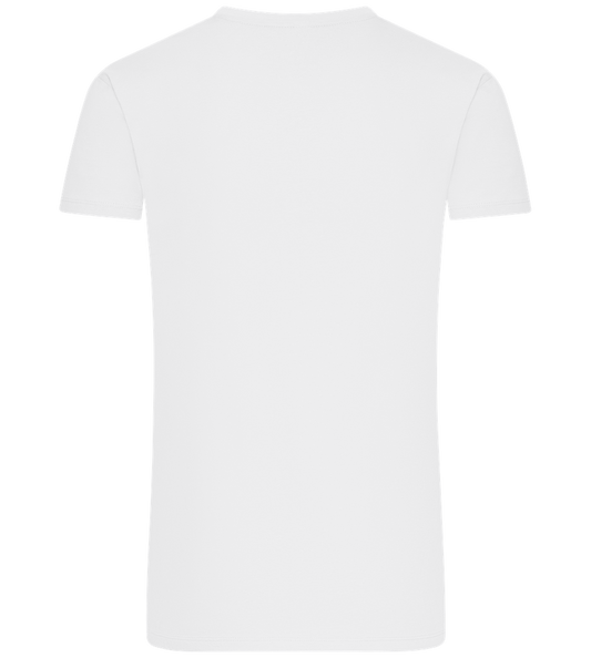 Energy Saving Mode Design - Premium men's t-shirt_WHITE_back