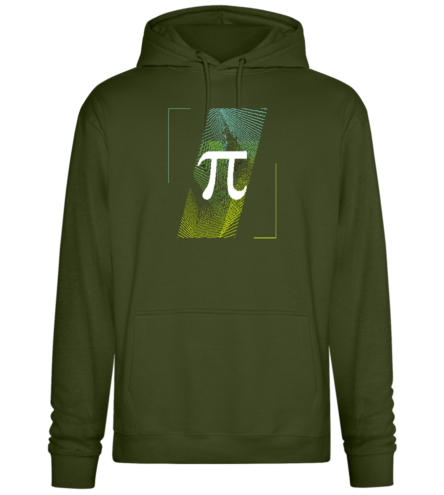 Pi Sign Design - Premium Essential Unisex Hoodie_ARMY_front