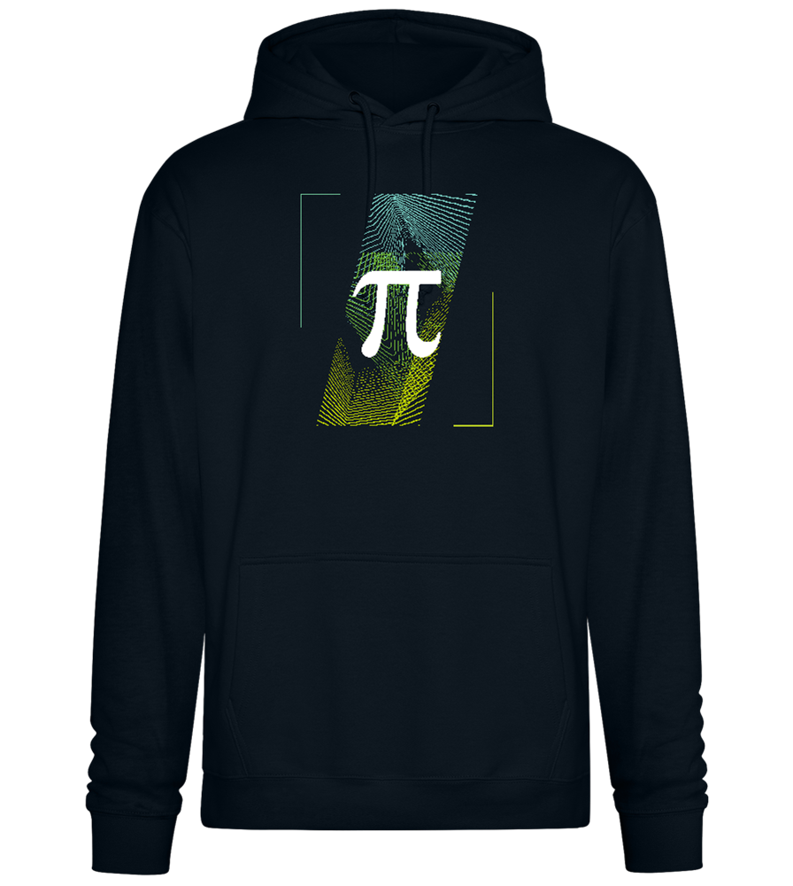 Pi Sign Design - Premium Essential Unisex Hoodie_BLACK_front