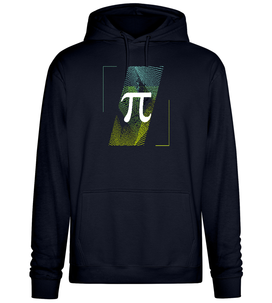 Pi Sign Design - Premium Essential Unisex Hoodie_FRENCH NAVY_front